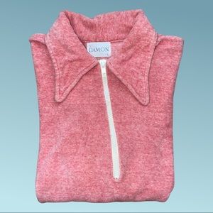 Vintage 70s Men’s Damon terry cloth short sleeve collared shirt